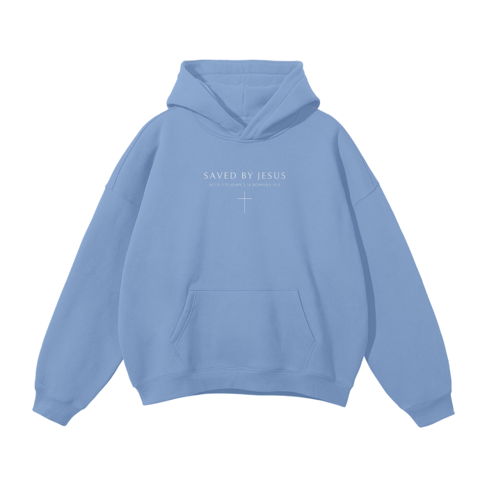 Saved By Jesus Heavyweight Hoodie