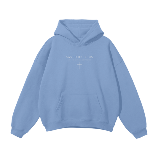 Saved By Jesus Heavyweight Hoodie